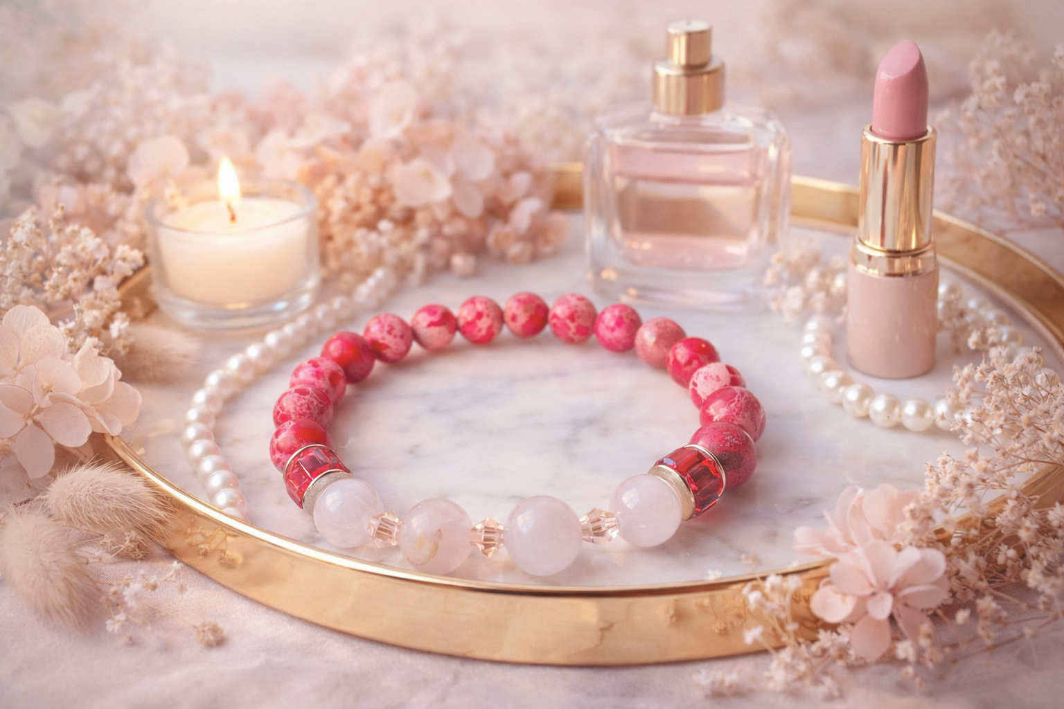 Jasper & Quartz Bracelet