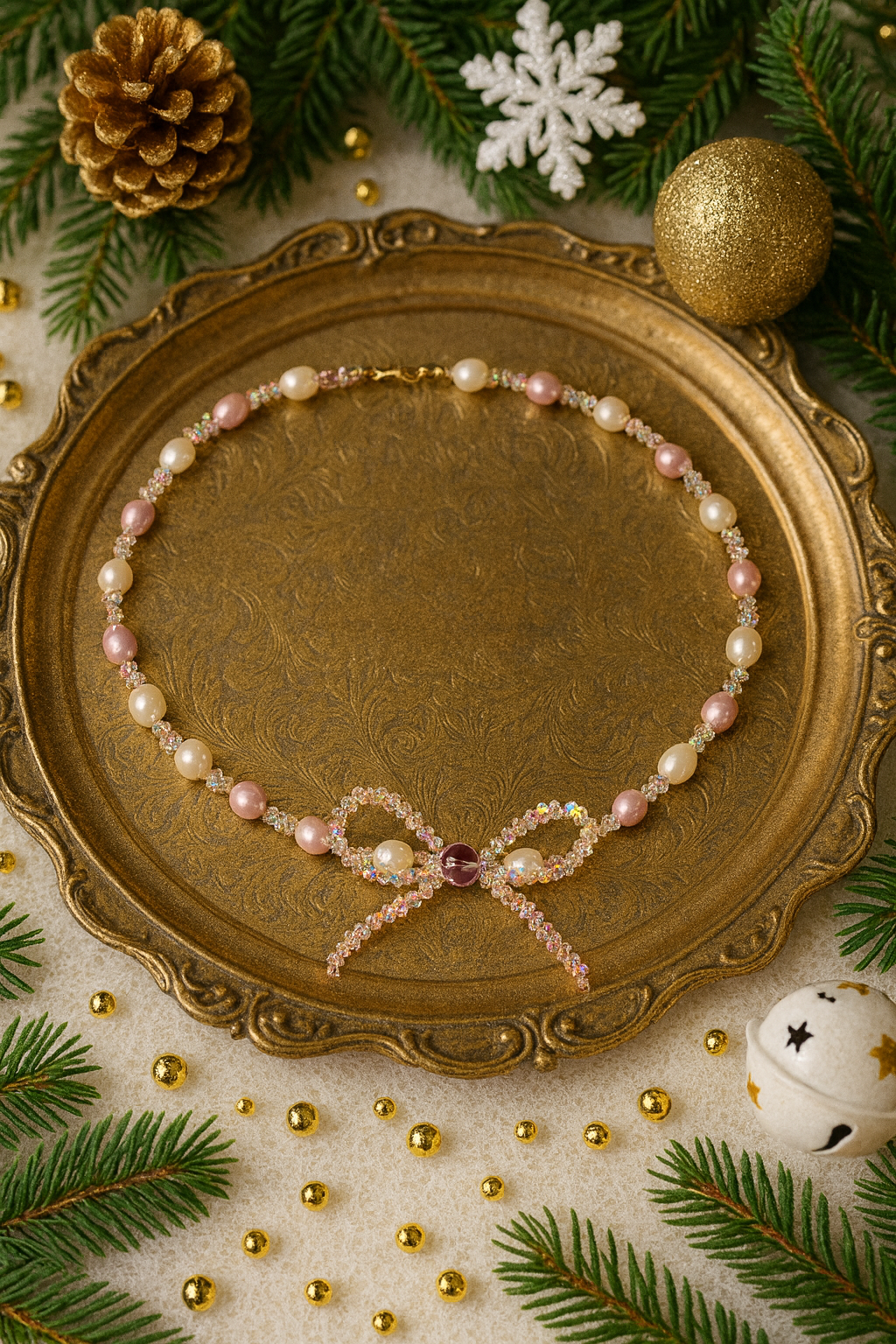 Natural gemstone necklace with a pendant - Image 2