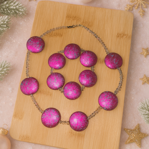 Handmade natural stone necklace