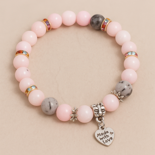 Pink opal bracelet
