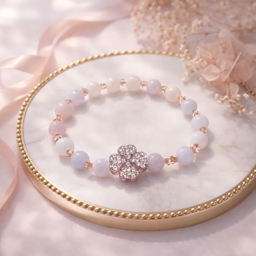 “Lucky Clover” Bracelet — Morganite