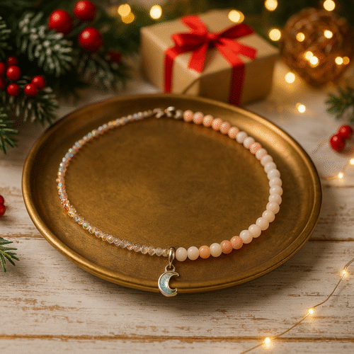 Elegant necklace crafted from natural stones